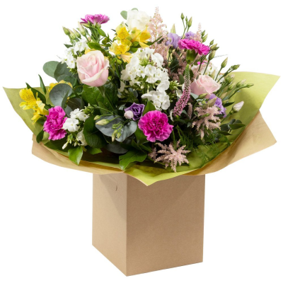 Hidden Treasure - An outstanding hand tied bouquet with a cascade of colour and a treasure chest overflowing with the beautiful flowers.  Hidden Treasure - An outstanding hand tied bouquet with a cascade of colour and a treasure chest overflowing with the beautiful flowers.