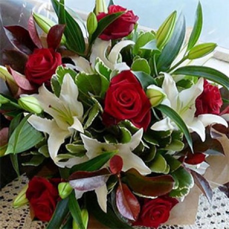 Red Roses and Lilys